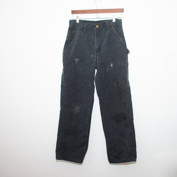 Carhartt Mens Distressed Utility Jean Loose Fit 100% Cotton Denim 30X30 - Picture 1 of 8